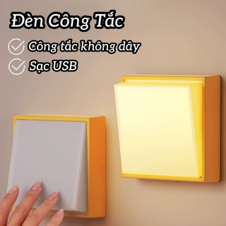 LV101 Đèn Công Tắc LED Ấm Trắng Hẹn Giờ Từ Tính USB Đèn Ngủ Trang Trí Phòng Ngủ