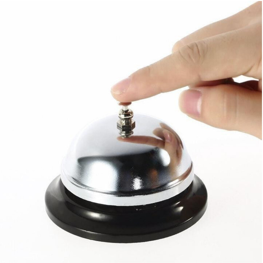 【COD】Chuông gọi nhân viên để bàn, nút bấm lớn dễ thao tác, âm lượng vừa phải, phù hợp nhiều không gian dịch vụ.