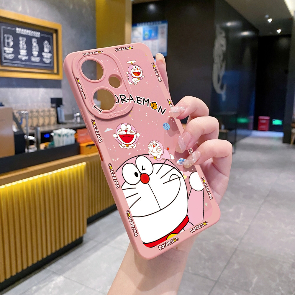 Tương thích với VIVO Y28 Y03 Y18 Y17S Y27 Y15S Y02S Y36 Y33S Y12A Y01 Y1S Y20A Smile Doremon Vỏ Bảo Vệ Ống Kính