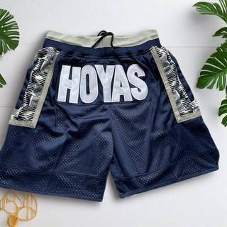 American Casual Retro George University City Street Printing Basketball Pocket Shorts UP2s