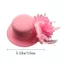 PYCOU Mũ Hộp Đựng Hoa, Phụ Kiện Tóc 13cm Trẻ Em Fascinators Mũ, Trang Điểm Thời Trang Lông Vũ Trà Tiệc Kẹp Tóc Ngày Lễ