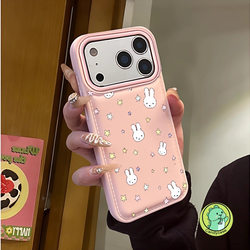 Ốp Điện Thoại Hình Thỏ Dễ Thương Cho IQOO Z10 Z9 Turbo + Pro Z7i Neo 11 10 9 9S 8 Pro Plus U3 U3X 5G 4G Da PU Hoạt Hình Dễ Thương Bunny 3D Vỏ Mềm Chống Sốc