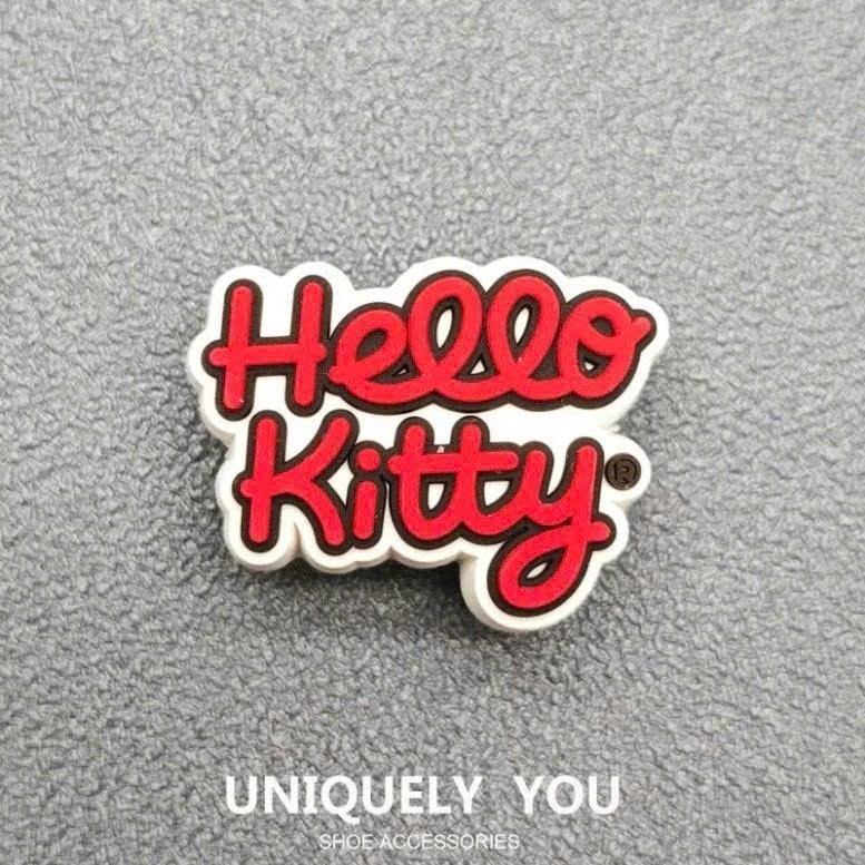 CHARM CHÍNH HÃNG: CHARM HELLO KITTY - HÀNG CHẤT DÀY - CỨNG- NÚT GẮN XỊN