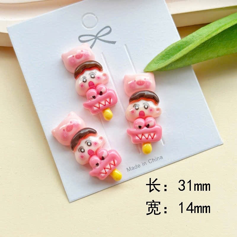 Set Charm Shin Cậu Bé Bút Chì Chibi Baby Pastel Dễ Thương – Charm Gắn Dép Hoạt Hình Cute Hot Trend, Phụ Kiện DIY Dép Xin