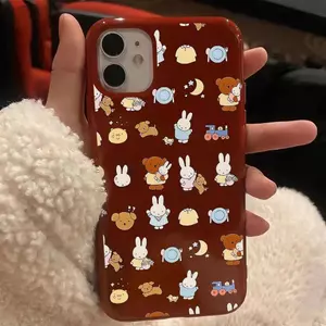 Hình dán nhỏ mềm mại cho iPhone 1615promax Jelly 1413 Case 1211 Dễ thương