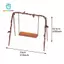 Gamchiano Nhà Búp Bê Thu Nhỏ Xoay DIY Trang Trí Phụ Kiện Cảnh Đạo Cụ Ngoài Trời 1 / 12 Mini Nội Thất Sân Vườn Mô Phỏng Hiên Nhà Xoay