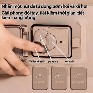 Giường Hơi Tự Động 2 Trong 1 - Ghế Sofa Bơm Hơi Gấp Gọn Đa Năng, Nệm Hơi Di Động Cho Cắm Trại Du Lịch