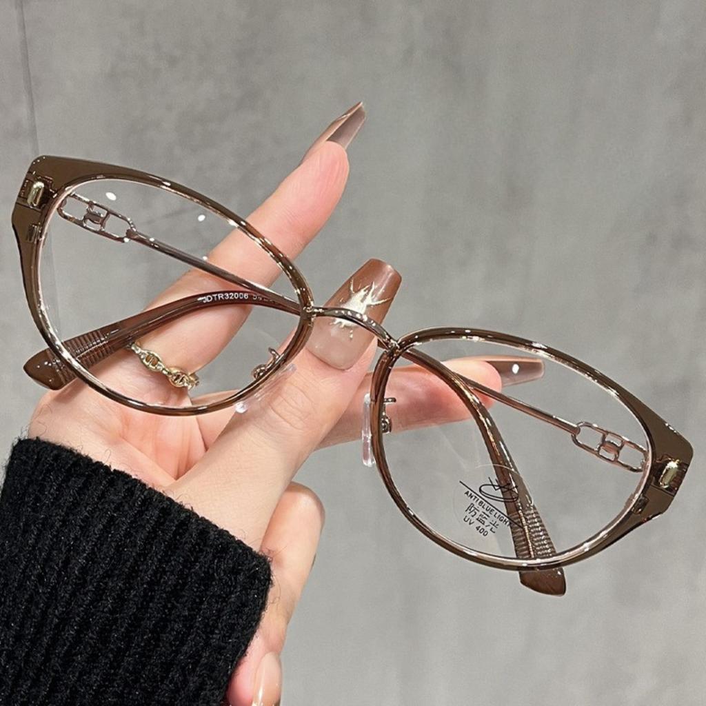 Gọng Kính 951 Hình Bầu Dục Phong Cách Hàn Quốc Dành Cho Nam Và Nữ Khung Tr Độ Rộng 54mm Chống Ánh Sáng