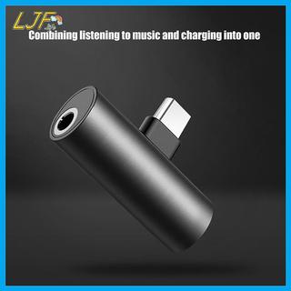 LJF USB Type-C sang 3,5 Mm Tai nghe Bộ chuyển đổi kim loại Bộ chia sạc có âm thanh Aux Ja sang nhiều mẫu điện thoại Sạc / Nhạc / Gọi VN