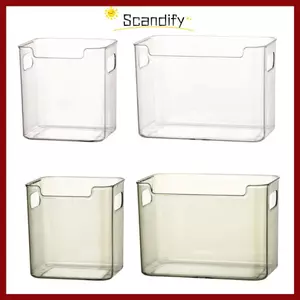Giá sắp xếp tủ lạnh SCANDIFY, Hộp đựng tủ lạnh đa chức năng có thể xếp chồng lên nhau, Làm dày không gian Thùng đựng tủ lạnh dung tích lớn Hộp đựng nhà bếp