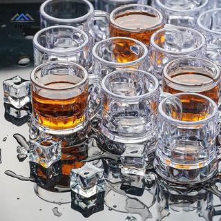 ELBBKG 5 / 10 Chiếc 30ml Cốc Bia Tay Cầm Nhỏ Nhựa Whisky Mini Cho Tiệc Cốc Thủy Tinh Barware Nhà Bếp Thanh Ăn Trang Trí Sân Vườn Mới