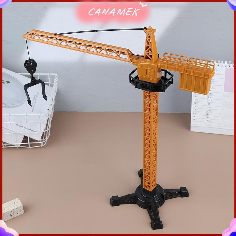 CANAMEK Cho Bé Trai Quà Tặng Kỹ Thuật Nhựa Diecast Tháp Cần Cẩu Cổ Điển Xây Dựng Mô Hình Xe Máy Xúc Máy Kéo Đồ Chơi CSF