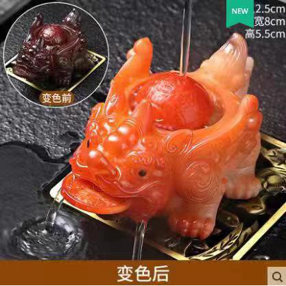 Trà đổi màu thú cưng, đồ trang trí nhỏ, hạt vàng bò, phụ kiện bàn/khay trà cao cấp