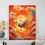Thần Quái Thú Vermilion Chim Phong Thủy Tranh Canvas Phong Cách Trung Hoa Phượng Hoàng Nghệ Thuật Treo Tường Cho Phòng Khách Phòng Ngủ Học Lối Vào Trang Trí Unframed