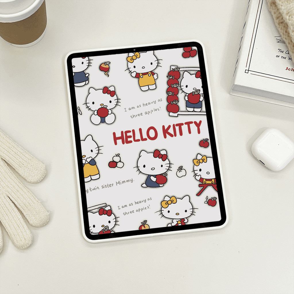 Vỏ Cứng Acrylic Ngọt Ngào Mèo Con Dành Cho Mini6 Mini7 A17Pro IPad 5 6 7 8 9 10 11 A16 Air 2 3 4 5 6 Air 11 M2 M3 Pro10.5 Pro11 2018 2020 2021 2022 M4 M5 Pro13 2024 2025
