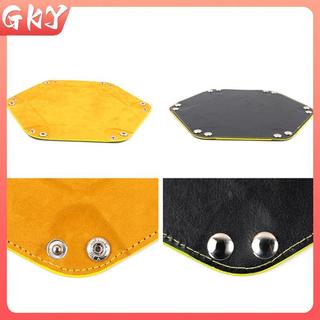 GKY Khay Xúc Xắc Nhung Lục Giác Có Thể Gấp Lại, Hộp Bảo Quản PU