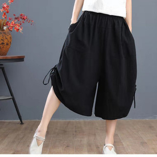 Quần nữ cỡ lớn mùa hè, ống rộng