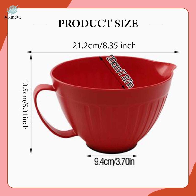 Bát trộn, Bát bột, Đồ dùng nhà bếp có tay cầm, Đế chống trượt và vòi rót để nướng, Món tráng miệng, Salad, Trộn