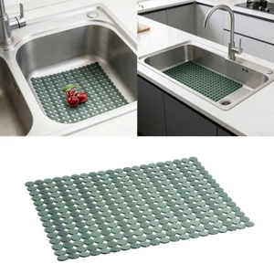 Thảm bồn rửa nhà bếp PVC chống trượt Yoo có kết thúc chắc chắn và dễ dàng làm sạch Thảm an toàn nhà bếp để nấu ăn an toàn và gọn gàng S