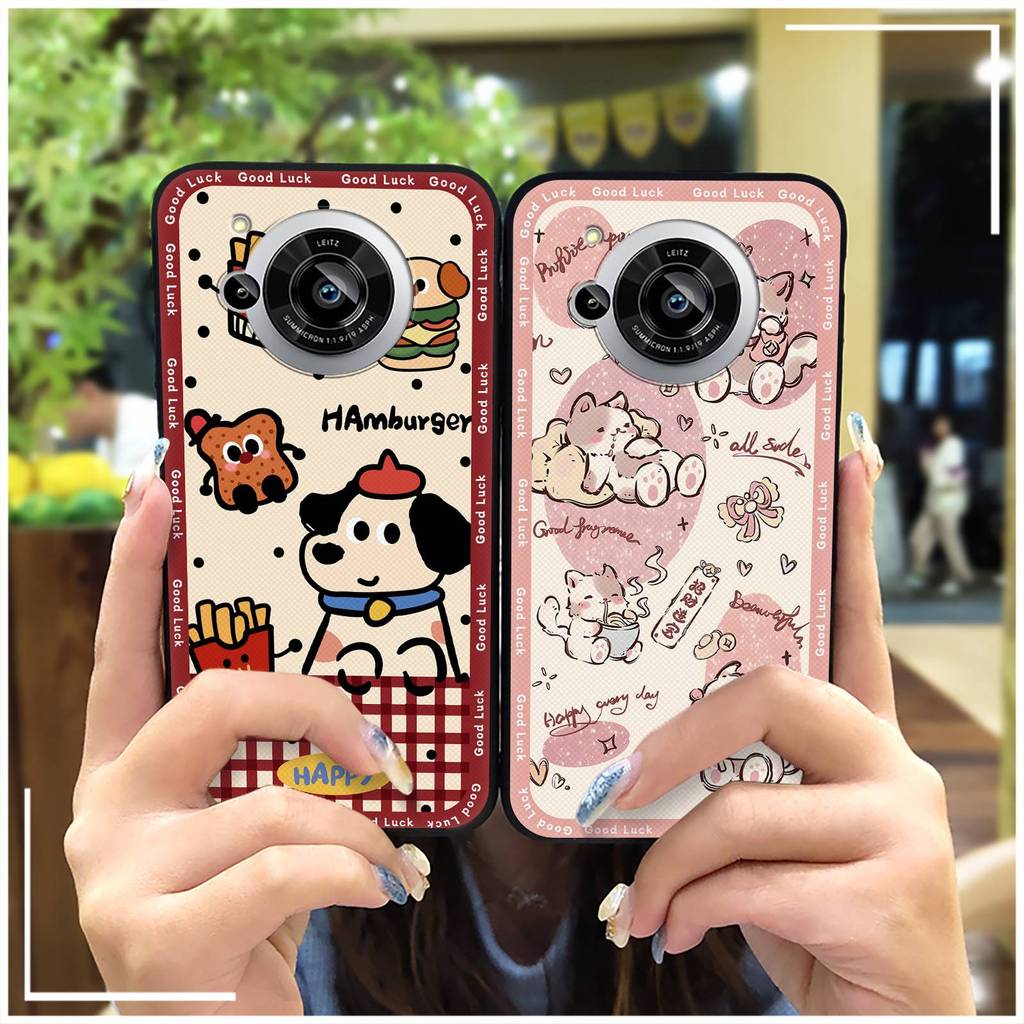 Túi Điện Thoại Hoạt Hình Ốp lưng Sharp Aquos R7 / SH-52C Vỏ Mềm Silicon Chống Bụi Bẩn Thiết Kế Thời Trang Dễ Thương Chống Sốc Bọc Toàn Bộ Graffiti TPU Chống Bụi Động Vật