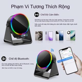 Loa Bluetooth 5 Trong 1 Đế Điện Thoại Từ Tạo RGB Âm Thanh Vòm Xung Quanh Di Động Ngoài Trời