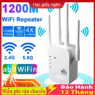 [Hàng Sẵn]Kích wifi 6 râu 5G công suất 1200Mbps 2.4G 300Mbps Mở rộng sóng router phát wifi xuyên tường mạnh