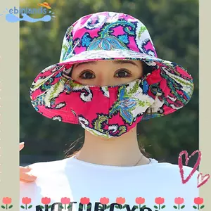 Mũ Chống Nắng EBINLANDS, Bảo Vệ Mặt Cổ Rộng Vành Chống Nắng Mũ, Khăn Cho Nữ Chống Tia uv Mũ Đuôi Ngựa Công Sở Nông Nghiệp