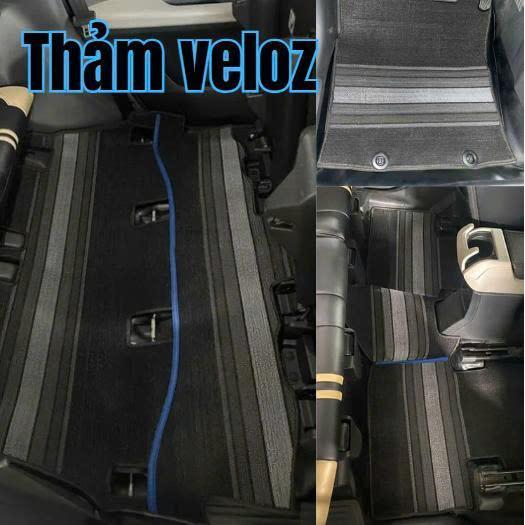 {Veloz} Thảm lót sàn xe Veloz cắt may sẵn chuẩn theo form nguyên zin và bấm khuy ghế lái
