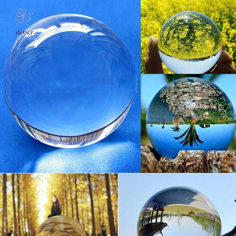 Hnkmp 40/50mm kính quả cầu pha lê bóng trong suốt, đạo cụ chụp ảnh, quà tặng trang trí.