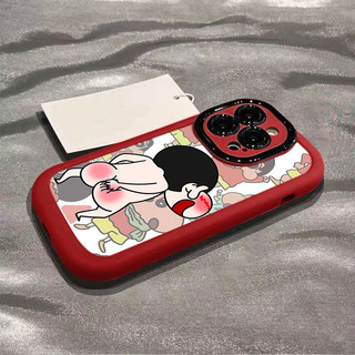 Ốp lưng IPhone 17 16 15 14 13 12 11 Pro Max XRXSMax 78 Plus Phim hoạt hình dễ thương Blush Little New Puff Case