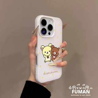 Ốp Điện Thoại Rilakkuma Dễ Thương Cho Xiaomi 15T 11T Pro Poco C75 C71 C61 C51 C50 M5S M3 M2 Pro X5 X3 NFC Pro 4G 5G Vỏ Màu Kẹo Chấm Đơn Giản 2 Trong 1 Chụp Ảnh