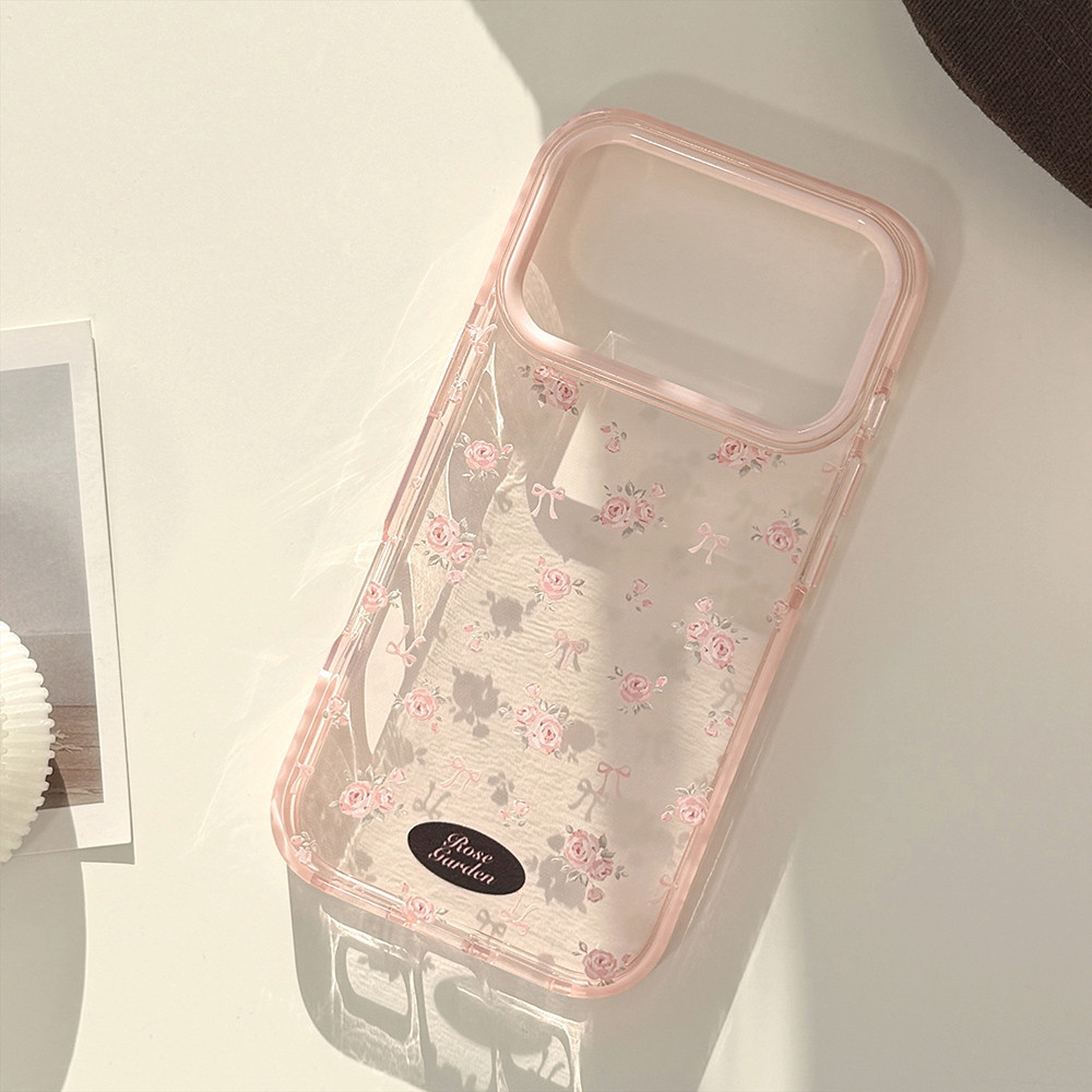 Ốp Điện Thoại Rose Crush Cho iPhone 17 Pro Max 16 15 14 13 12 11 Bảo Vệ Chống Sốc
