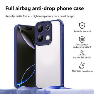 Áp dụng cho Xiaomi Redmi Note 13 4G 23129RAA4G 23124RA7EO 23129RA5FL Vỏ điện thoại vỏ mềm bảo vệ trong suốt cao cấp