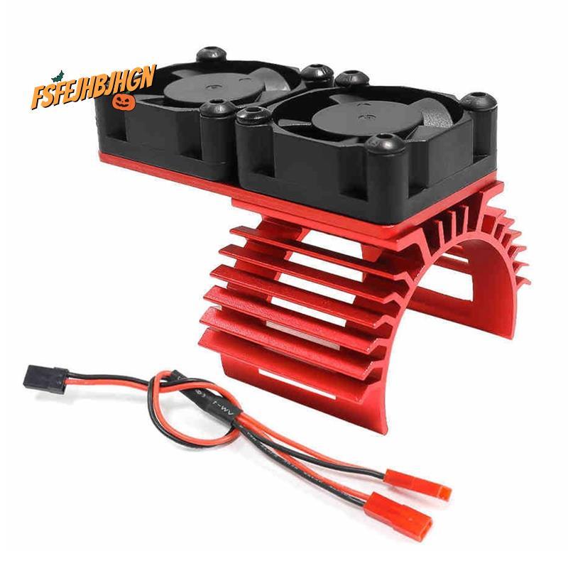 Động Cơ Quạt Làm Mát Kép Tản Nhiệt 380 540 550 3650 3660 Tản Nhiệt 36 Mm RC Xe Vận Chuyển Một Phần