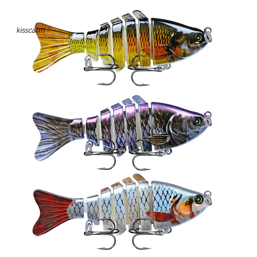 Mồi câu cá Bionic bộ 3 size (10cm), swimbait đa năng dành cho câu cá hồi hồ chứa