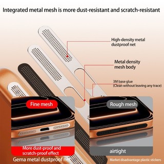 Dành Cho Apple iPhone 17e 17 Air Pro Max Kim Loại Chống Bụi Lưới Dán Cho iPhone 17ProMax 17Pro 17e 17Air Loa Lưới Lỗ Âm Thanh Cổng Sạc Phim Bảo Vệ Điện Thoại Bụi
