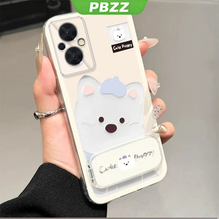Ốp Lưng Cho OPPO Reno 7Z 5G RENO 7 Z 5G RENO 8Z 5G Vỏ Điện Thoại Vỏ Mềm Silicon Chống Sốc Trong Suốt Thiết Kế Mới Thẩm Mỹ Chó Dễ Thương Có Giá Đỡ Cho Gương TKXGDQZJ01