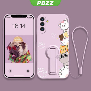 Ốp lưng cho Samsung S24 Ultra S25 S24 Plus S24 FE S25 Ultra 5g 2023 Ốp lưng điện thoại Ốp lưng bảo vệ chống sốc Silicone thiết kế mới Mèo hoạt hình thẩm mỹ có giá đỡ ytxzdzmm01
