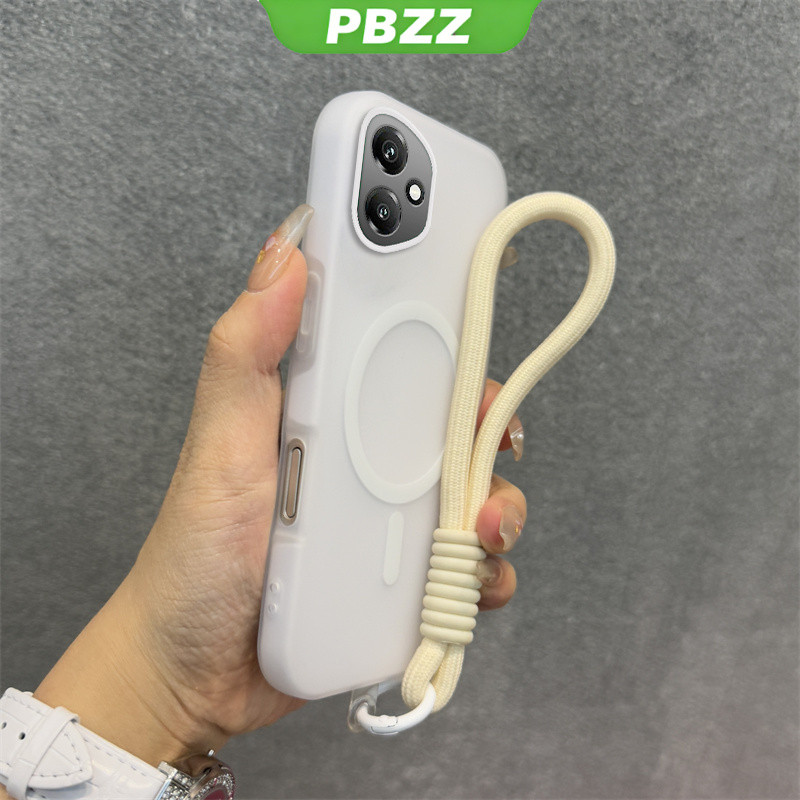 Ốp 2 Trong 1 Cho HONOR 200 400 pro 400 Lite 400 SMART 5g Vỏ Điện Thoại Chống Sốc Thiết Kế Mới Thẩm Mỹ Vỏ Thạch Màu Kép Có Dây Buộc Từ Tính Không Dây GDBSWX01