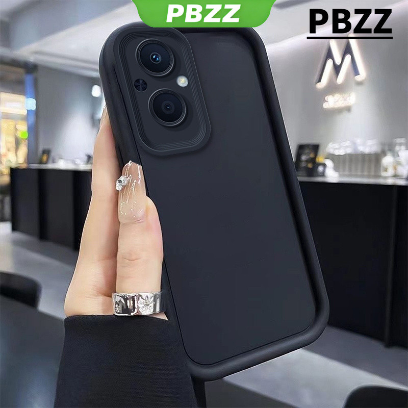 Ốp Lưng PBZZ Cho OPPO Reno 7Z 5G RENO 7 Z 5G Reno 8z 5g reno 7 4g Vỏ Điện Thoại Vỏ Mềm Thiết Kế Mới Thẩm Mỹ Gương Trang Điểm Mèo Dễ Thương Có Giá Đỡ & Dây Buộc Cho Bé Trai Đen JTDTMZJ