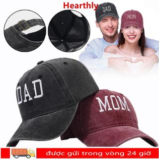 HEARTHLY Đau khổ Mũ phai màu, Hiphop Mũ bóng chày thêu DAD MOM có thể điều chỉnh, Mũ bóng chày che nắng cổ điển