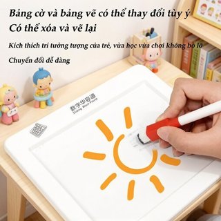Bảng từ tính trượt số 2 mặt – Dạy số 1-35, nhựa an toàn – Rèn luyện tư duy logic – Đồ chơi giáo dục thông minh