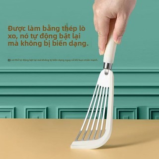 Thực Phẩm Silicon Inox Bướm Thìa Hộ Gia Đình Nấu Ăn Nhà Bếp Omelette Lọc Dầu Chịu Nhiệt Độ Cao Chống Cháy Silicon Thìa