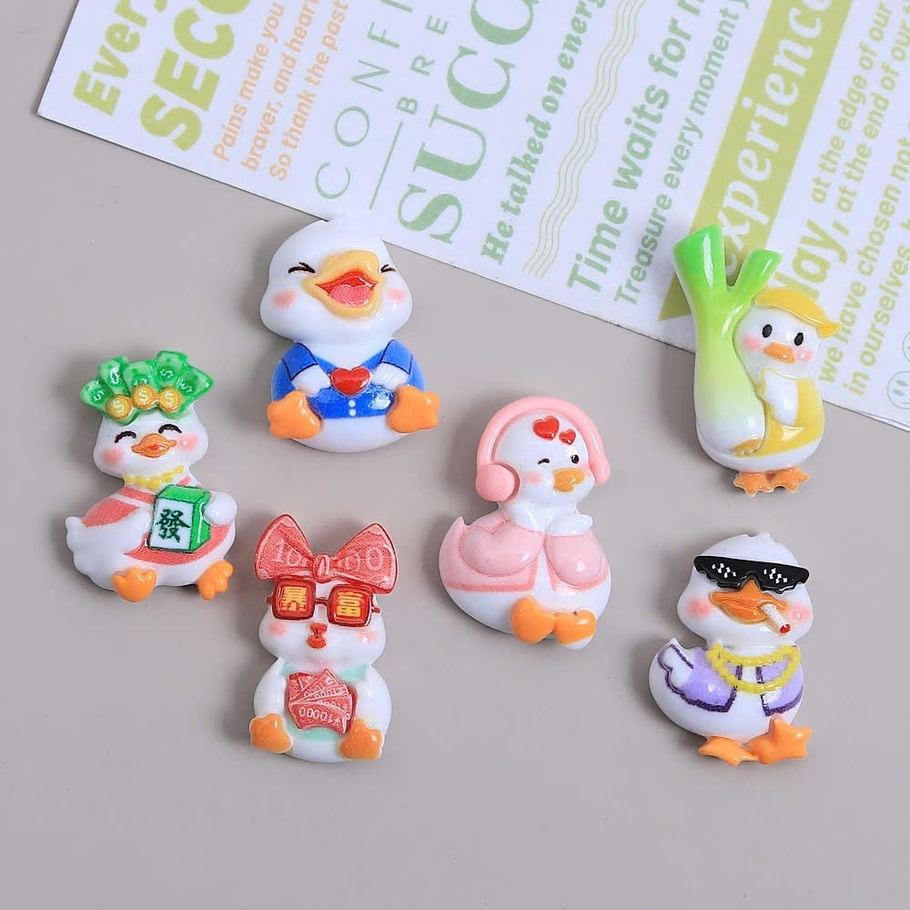 Set Charm Vịt Cute Lạc Lối – 6 Charm Vịt Siêu Cưng Trang Trí Dép Hot Trend