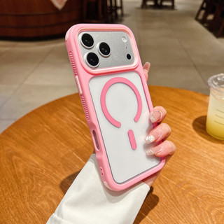 Ốp điện thoại nữ từ tính bằng Silicon cứng 2 trong 1 cho IPhone 17 16 15 14 13 12 Pro Max 17 Air 16 15 14 Plus PROMAX Thời trang chống rơi bốn mặt