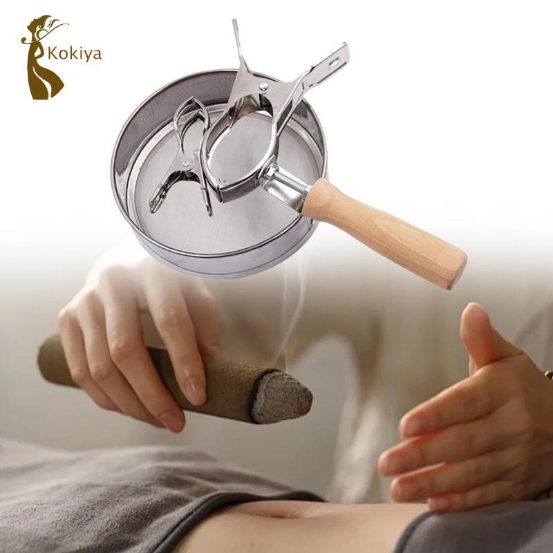 Moxa Stick Burner Holder Moxa Hộp Chữa Bệnh Gỗ Di Động Tiện Lợi Ngải Cứu Artemisia Châm Cứu Moxibustion Keeper Box