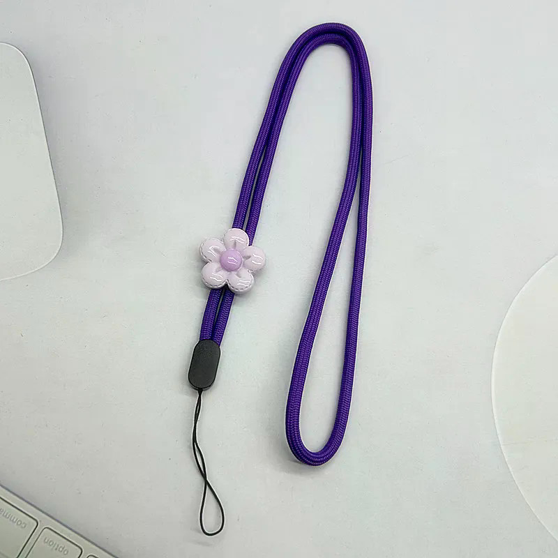 Hoa Thời Trang Đa Năng Điện Thoại Di Động Dây Thiết Kế Hoạt Hình, Dây Đeo Cổ Móc Khóa Mặt Dây Chuyền