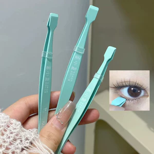 Người mới bắt đầu Nhíp nối mi Đầu phẳng Thép không gỉ An toàn Chính xác Giả Lash Kẹp