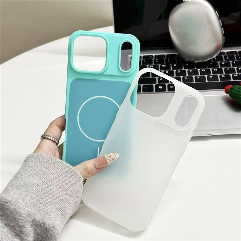 Ốp điện thoại thạch một mảnh hai màu cho iPhone 17 Pro max
