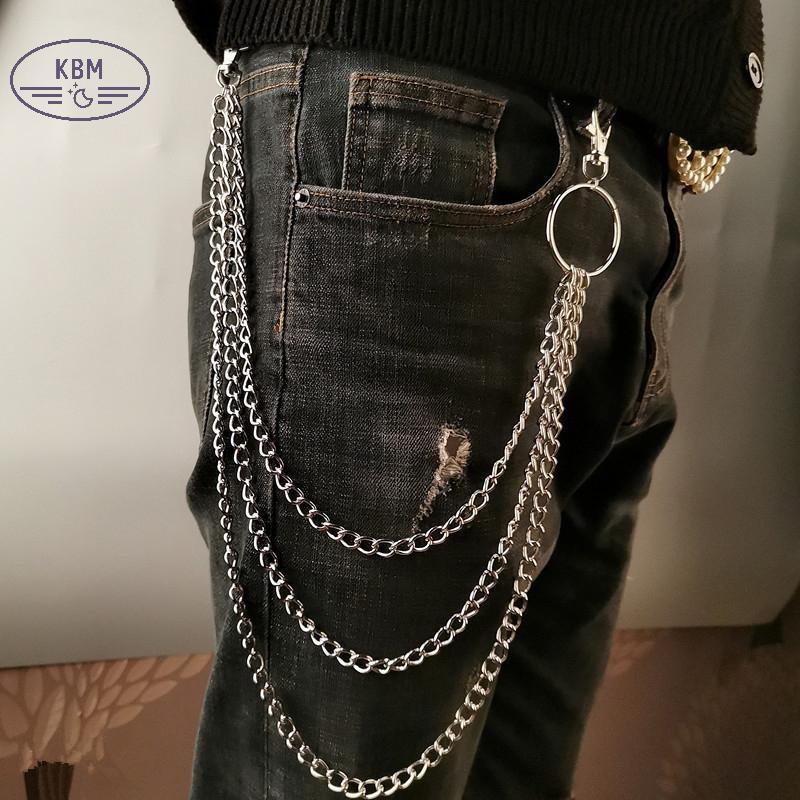 KBM Lớp Dây Kim Loại - Dây Xích RO Punk & Móc Khóa Trang Sức Hip Hop